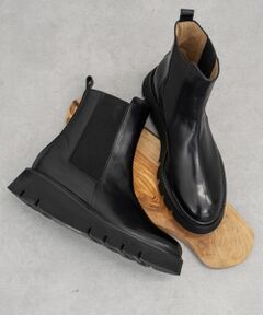 INTER-CHAUSSURES / インター ショシュール ブーツ（ショート丈） | 【LUCA GROSSI】ラウンドトウ厚底サイドゴアブーツ