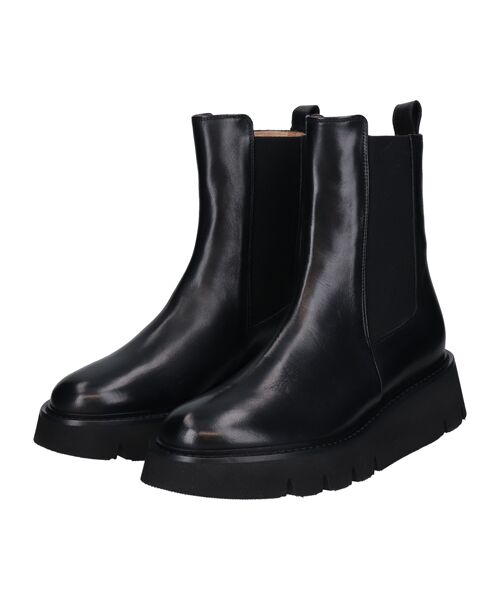 INTER-CHAUSSURES / インター ショシュール ブーツ（ショート丈） | 【LUCA GROSSI】ラウンドトウ厚底サイドゴアブーツ | 詳細1