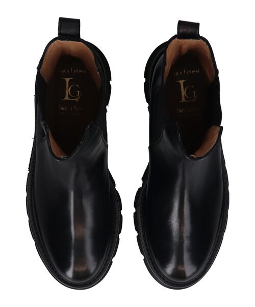 INTER-CHAUSSURES / インター ショシュール ブーツ（ショート丈） | 【LUCA GROSSI】ラウンドトウ厚底サイドゴアブーツ | 詳細5