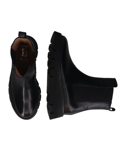 INTER-CHAUSSURES / インター ショシュール ブーツ（ショート丈） | 【LUCA GROSSI】ラウンドトウ厚底サイドゴアブーツ | 詳細7