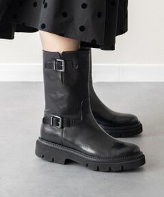 INTER-CHAUSSURES / インター ショシュール ブーツ（ショート丈） | 【LUCA GROSSI】タンクソールラウンドトウエンジニアブーツ