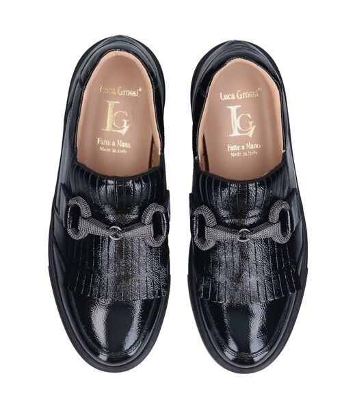 INTER-CHAUSSURES / インター ショシュール スニーカー | 【LUCA GROSSI】ビジュービットキルトスリッポンスニーカー | 詳細5