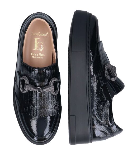 INTER-CHAUSSURES / インター ショシュール スニーカー | 【LUCA GROSSI】ビジュービットキルトスリッポンスニーカー | 詳細6