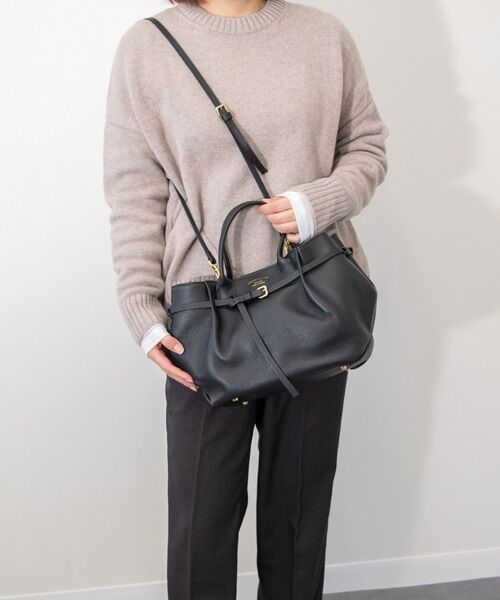 INTER-CHAUSSURES / インター ショシュール ハンドバッグ | 【CHRISTIAN VILLA】シュリンクレザーハンドバッグ | 詳細12