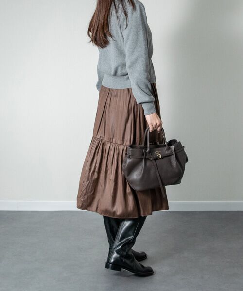 INTER-CHAUSSURES / インター ショシュール ハンドバッグ | 【CHRISTIAN VILLA】シュリンクレザーハンドバッグ | 詳細26