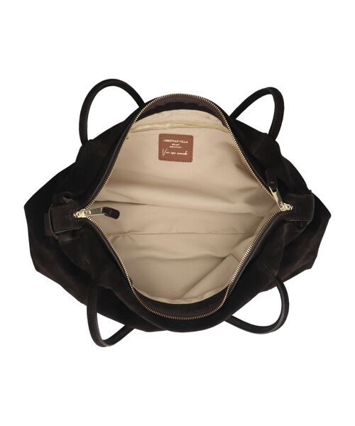 INTER-CHAUSSURES / インター ショシュール ハンドバッグ | 【CHRISTIAN VILLA】ワイドシルエットスエードハンドバッグ | 詳細9