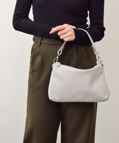 INTER-CHAUSSURES / インター ショシュール ハンドバッグ | 【RIPANI】シュリンクレザーハンドバッグ