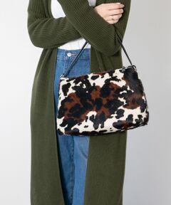 INTER-CHAUSSURES / インター ショシュール ハンドバッグ | 【RIPANI】レザーハンドルヘアカーフハンドバッグ