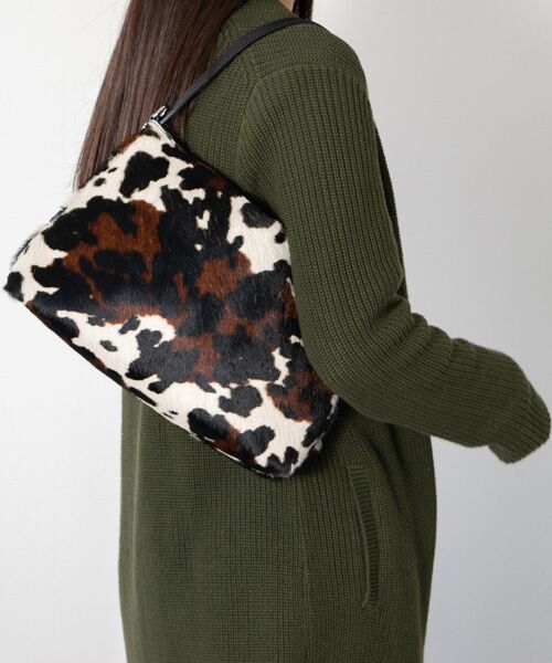 INTER-CHAUSSURES / インター ショシュール ハンドバッグ | 【RIPANI】レザーハンドルヘアカーフハンドバッグ | 詳細12