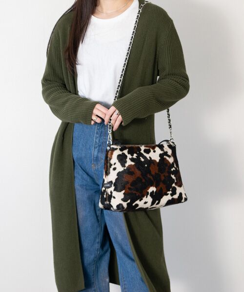 INTER-CHAUSSURES / インター ショシュール ハンドバッグ | 【RIPANI】レザーハンドルヘアカーフハンドバッグ | 詳細13