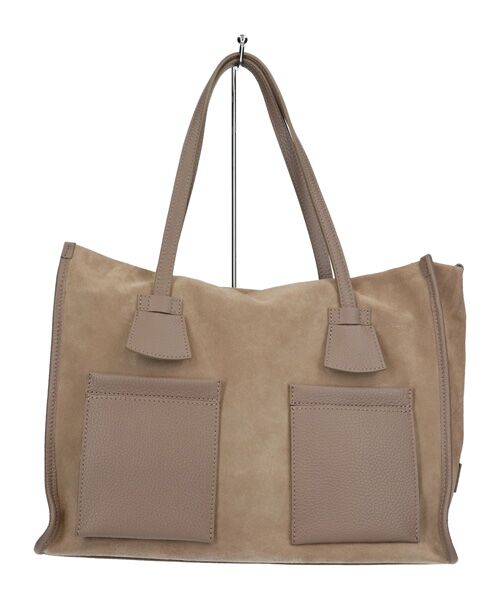 INTER-CHAUSSURES / インター ショシュール ハンドバッグ | 【RIPANI】レザーハンドルスエードバッグ | 詳細1