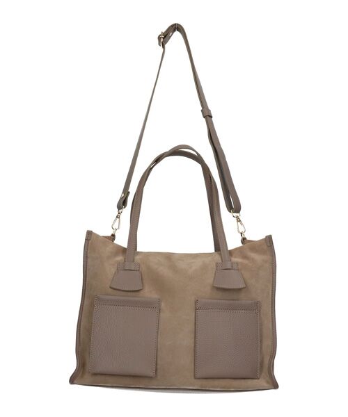 INTER-CHAUSSURES / インター ショシュール ハンドバッグ | 【RIPANI】レザーハンドルスエードバッグ | 詳細10