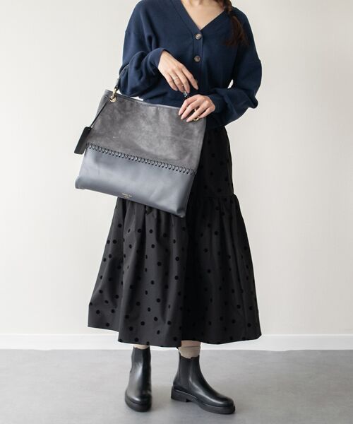 INTER-CHAUSSURES / インター ショシュール トートバッグ | 【CHRISTIAN VILLA】コンビネーションレザートートバッグ | 詳細13