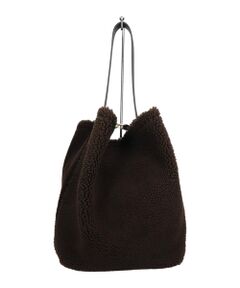 INTER-CHAUSSURES / インター ショシュール ショルダーバッグ | 【LORISTELLA】レザーハンドルムートンバケットバッグ