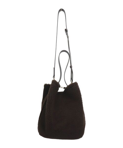 INTER-CHAUSSURES / インター ショシュール ショルダーバッグ | 【LORISTELLA】レザーハンドルムートンバケットバッグ | 詳細10