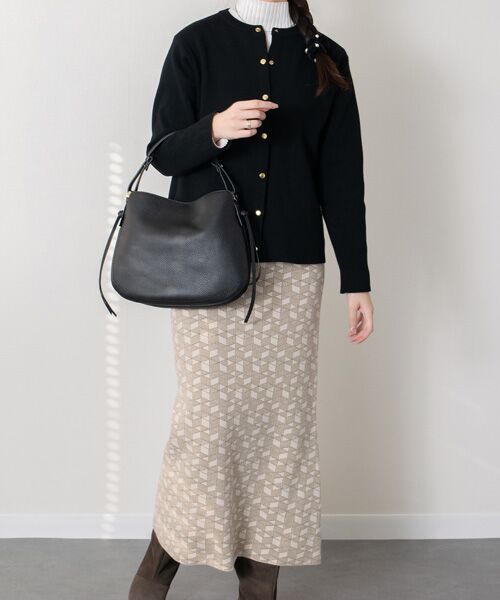 INTER-CHAUSSURES / インター ショシュール ハンドバッグ | 【LORISTELLA】シュリンクレザーハンドバッグ | 詳細3