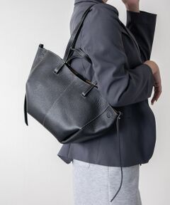 INTER-CHAUSSURES / インター ショシュール ハンドバッグ | 【Andrea Cardone】センターシームレザーハンドバッグ