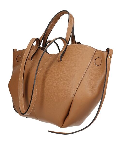 ANDREA CARDONE】センターシームレザーハンドバッグ ANDREA CARDONE】センターシームレザーハンドバッグ