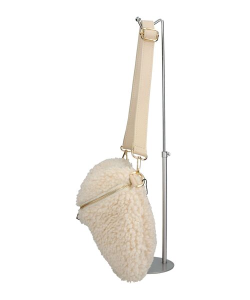 INTER-CHAUSSURES / インター ショシュール ショルダーバッグ | 【Andrea Cardone】レザーストラップボアショルダーバッグ | 詳細3