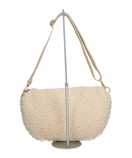 INTER-CHAUSSURES / インター ショシュール ショルダーバッグ | 【Andrea Cardone】レザーストラップボアショルダーバッグ | 詳細5