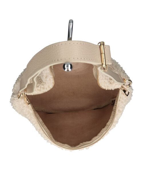 INTER-CHAUSSURES / インター ショシュール ショルダーバッグ | 【Andrea Cardone】レザーストラップボアショルダーバッグ | 詳細9