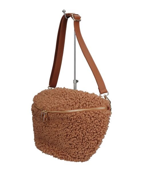 INTER-CHAUSSURES / インター ショシュール ショルダーバッグ | 【Andrea Cardone】レザーストラップボアショルダーバッグ | 詳細12