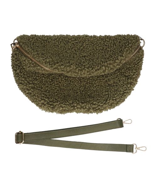 INTER-CHAUSSURES / インター ショシュール ショルダーバッグ | 【Andrea Cardone】レザーストラップボアショルダーバッグ | 詳細27