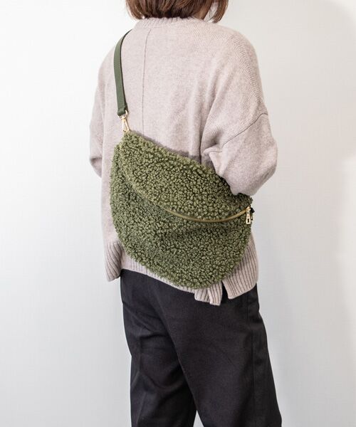 INTER-CHAUSSURES / インター ショシュール ショルダーバッグ | 【Andrea Cardone】レザーストラップボアショルダーバッグ | 詳細29