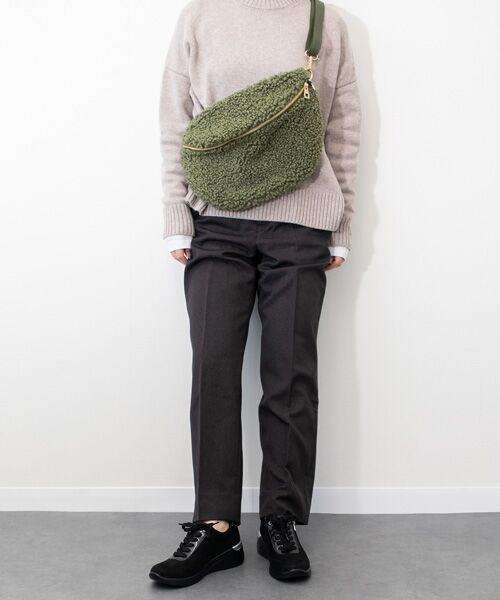 INTER-CHAUSSURES / インター ショシュール ショルダーバッグ | 【Andrea Cardone】レザーストラップボアショルダーバッグ | 詳細30