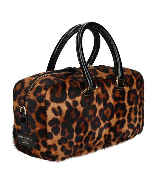 INTER-CHAUSSURES / インター ショシュール ハンドバッグ | 【CHRISTIAN VILLA】レオパード柄ヘアカーフハンドバッグ | 詳細4