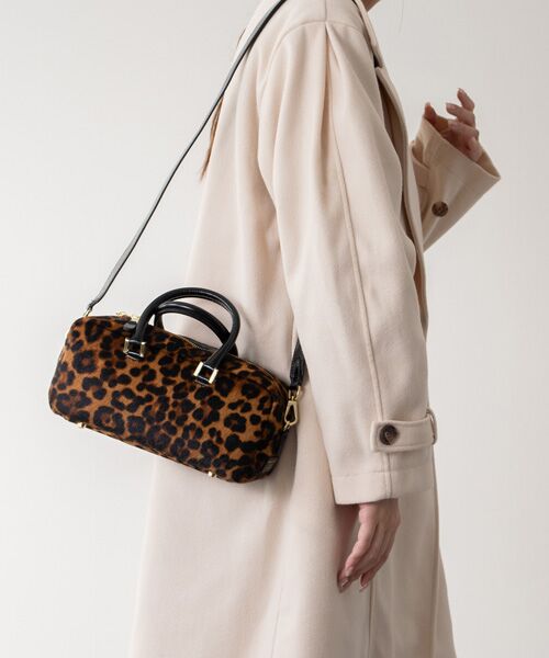 INTER-CHAUSSURES / インター ショシュール ハンドバッグ | 【CHRISTIAN VILLA】レオパード柄ヘアカーフハンドバッグ | 詳細13