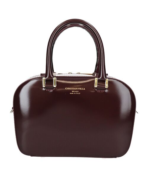 INTER-CHAUSSURES / インター ショシュール ハンドバッグ | 【CHRISTIAN VILLA】ボックスシルエットレザーハンドバッグ | 詳細1