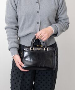 INTER-CHAUSSURES / インター ショシュール ハンドバッグ | 【CHRISTIAN VILLA】スクエアレザーハンドバッグ