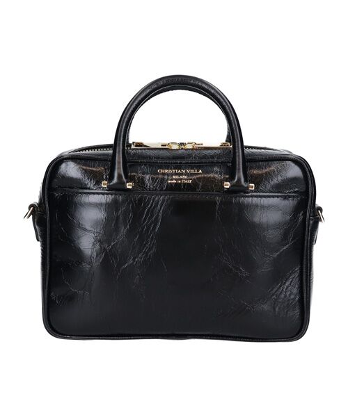 INTER-CHAUSSURES / インター ショシュール ハンドバッグ | 【CHRISTIAN VILLA】スクエアレザーハンドバッグ | 詳細1