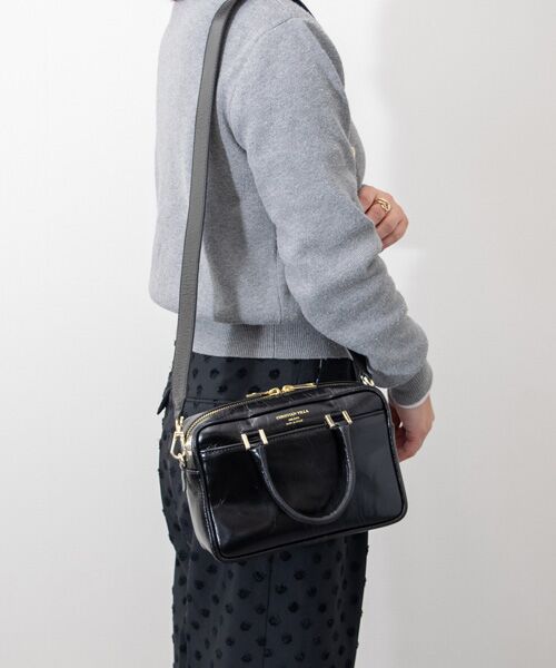 INTER-CHAUSSURES / インター ショシュール ハンドバッグ | 【CHRISTIAN VILLA】スクエアレザーハンドバッグ | 詳細12