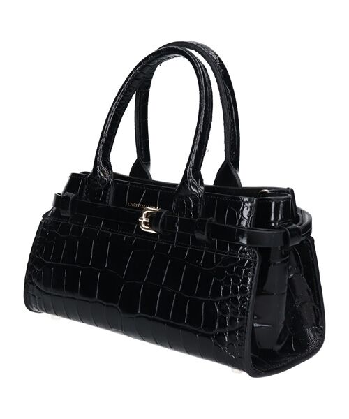 INTER-CHAUSSURES / インター ショシュール ハンドバッグ | 【CHRISTIAN VILLA】クロコ型押しレザーハンドバッグ | 詳細2