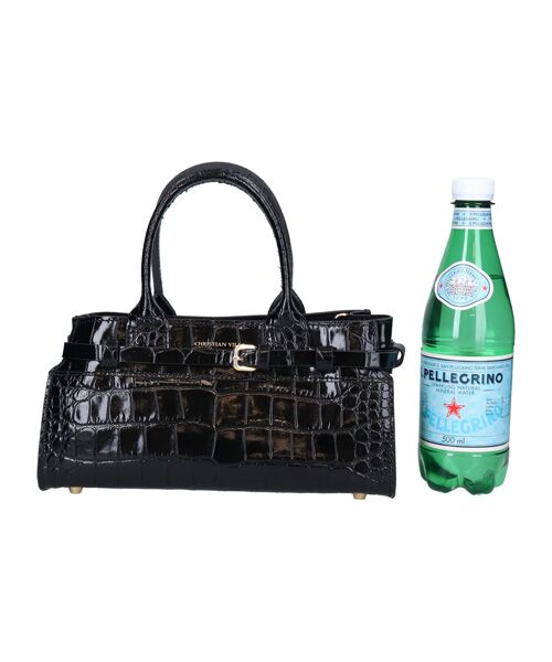 INTER-CHAUSSURES / インター ショシュール ハンドバッグ | 【CHRISTIAN VILLA】クロコ型押しレザーハンドバッグ | 詳細12