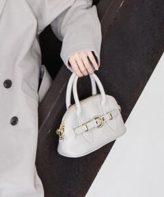 INTER-CHAUSSURES / インター ショシュール ハンドバッグ | 【RIPANI】センターベルトレザーハンドバッグ