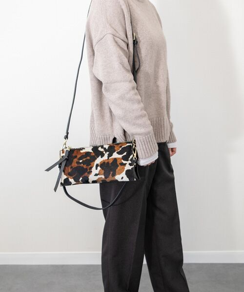 INTER-CHAUSSURES / インター ショシュール ハンドバッグ | 【RIPANI】レザーハンドルヘアカーフハンドバッグ | 詳細23