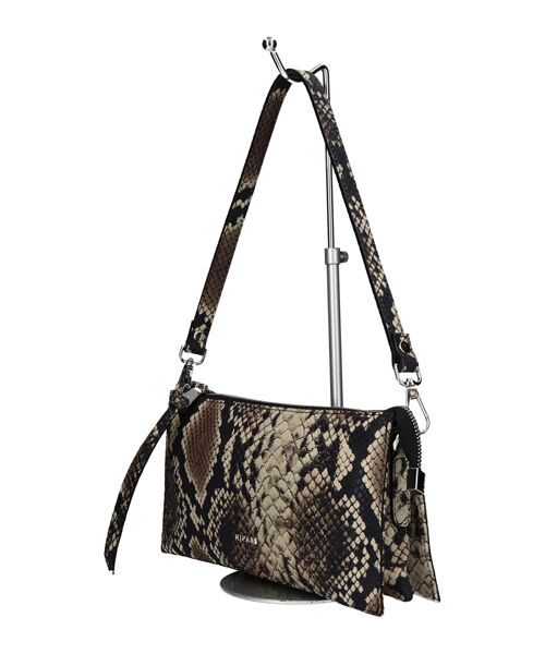 INTER-CHAUSSURES / インター ショシュール ハンドバッグ | 【RIPANI】パイソン型押しレザーハンドバッグ | 詳細1