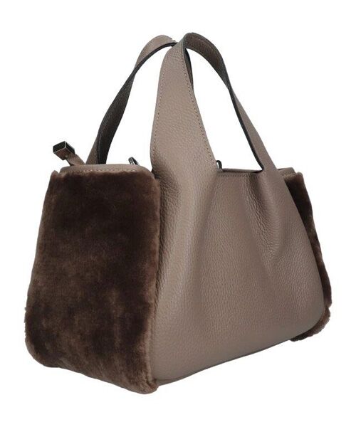 INTER-CHAUSSURES / インター ショシュール ハンドバッグ | 【RIPANI】ムートンコンビレザーハンドバッグ | 詳細14