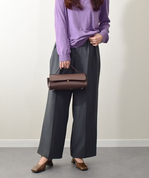 INTER-CHAUSSURES / インター ショシュール ハンドバッグ | 【LORISTELLA】レザーワイドフラップバッグ | 詳細26