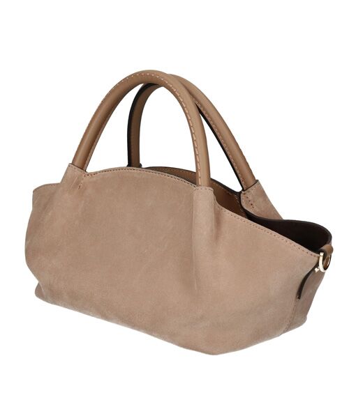 INTER-CHAUSSURES / インター ショシュール ハンドバッグ | 【LORISTELLA】レザーハンドルスエードハンドバッグ | 詳細2