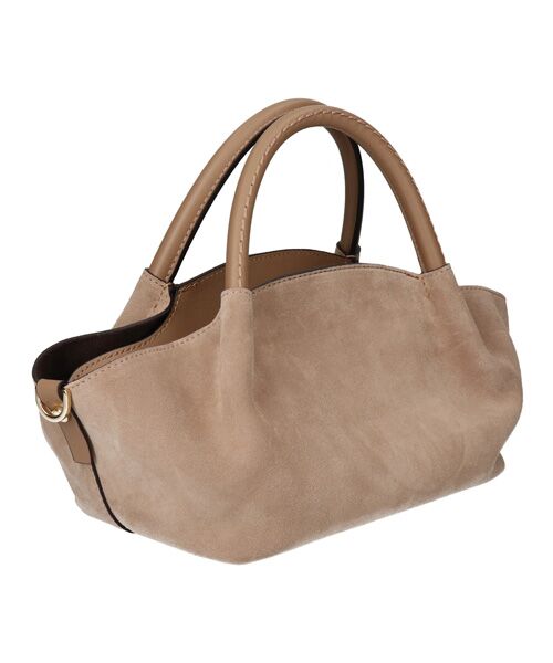 INTER-CHAUSSURES / インター ショシュール ハンドバッグ | 【LORISTELLA】レザーハンドルスエードハンドバッグ | 詳細4