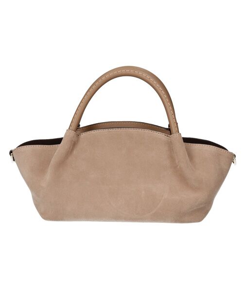 INTER-CHAUSSURES / インター ショシュール ハンドバッグ | 【LORISTELLA】レザーハンドルスエードハンドバッグ | 詳細5