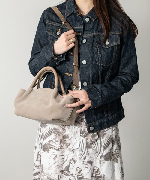 INTER-CHAUSSURES / インター ショシュール ハンドバッグ | 【LORISTELLA】レザーハンドルスエードハンドバッグ | 詳細11