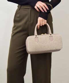 INTER-CHAUSSURES / インター ショシュール ハンドバッグ | 【LORISTELLA】レザーコンビムートンハンドバッグ