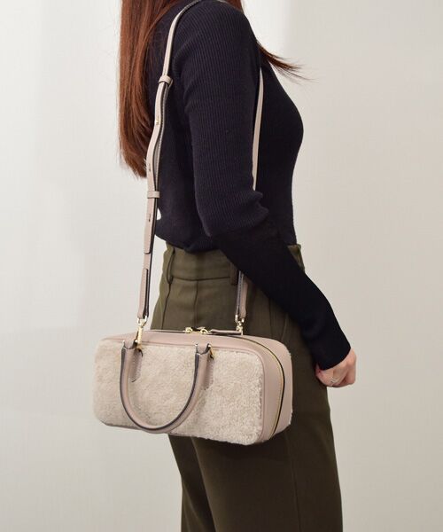 INTER-CHAUSSURES / インター ショシュール ハンドバッグ | 【LORISTELLA】レザーコンビムートンハンドバッグ | 詳細12