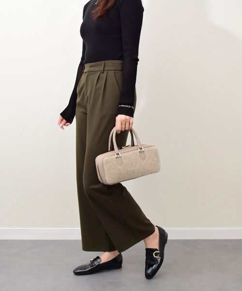 INTER-CHAUSSURES / インター ショシュール ハンドバッグ | 【LORISTELLA】レザーコンビムートンハンドバッグ | 詳細13