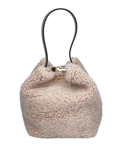 INTER-CHAUSSURES / インター ショシュール ショルダーバッグ | 【LORISTELLA】レザーハンドルムートンバケットバッグ | 詳細5